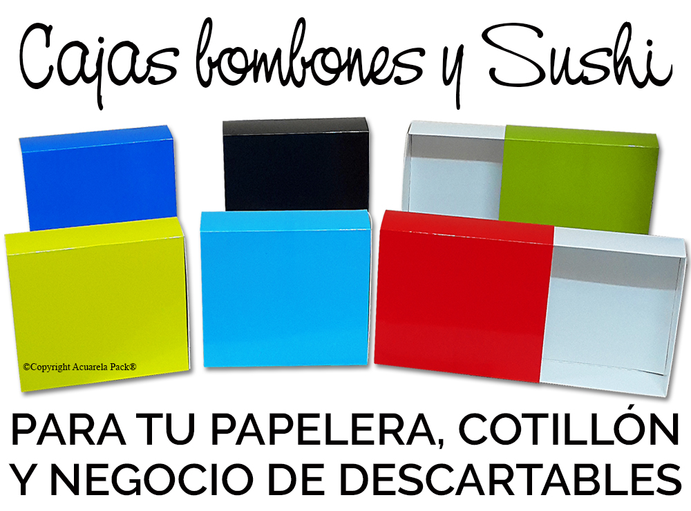 1870 Estuche CHICO. Deslizable. Bombones/Sushi