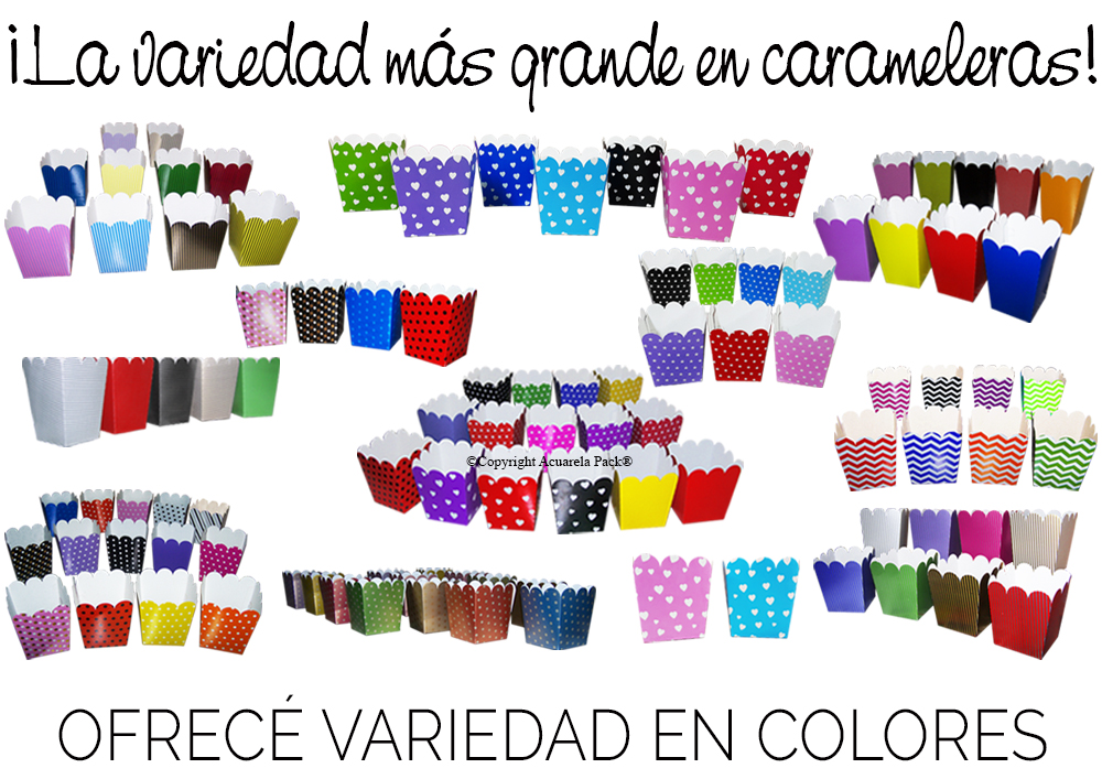 Carameleras/papas. Tamaño: Chicas. Muchos colores disponibles
